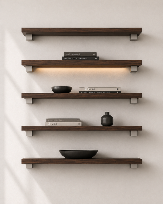 Meridian Floating Shelf System hero render